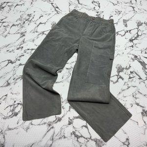 Men’s Davoucci Grey Tiny Corduroy Genuine Suede Leather Pants